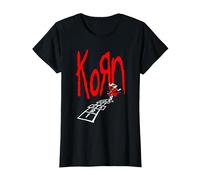 Korn Hop Scotch T-Shirt, Damen, Schwarz, L