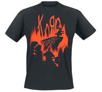Korn Hopscotch Flame T-Shirt schwarz in S