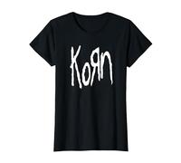 Korn Logo T-Shirt T-Shirt, Damen, Schwarz, XS