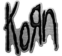 KORN METALL PIN # 4 ANSTECKER BADGE BUTTON FOLLOW THE LEADER LOGO 4,5x4,5cm