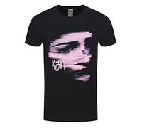 Korn T Shirt Chopped Face Band Logo Nue offiziell Herren Schwarz M