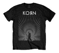 Korn T-Shirt Radiate Glow Unisex Schwarz Größe L