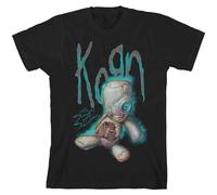 Korn T Shirt SOS Doll Band Logo Nue offiziell Herren Schwarz