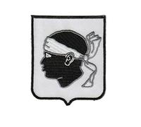 Korsika Korsika Wappen, Aufnäher, bestickt, zum Aufbügeln, Souvenir, Zubehör