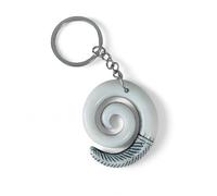 Koru Spirale Surfer Schlüsselanhänger - Maori Tribal Glücksbringer | polinesischer Glücksbringer, Anhänger aus Harz