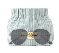 Kosmetiktasche aus geripptem Samt, Kosmetiktasche aus geripptem Samt - kleine Kosmetiktasche aus weichem Cordsamt | Tragbare Aufbewahrungstaschen, geräumig und modisch, zum Organisieren von Nadeln