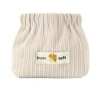 Kosmetiktasche aus geripptem Samt - Mini-Tasche aus weichem Samt, elastischer Taschen-Organizer mit automatischem Verschluss, tragbarer Behälter für Lippenstift-Schmuck, Tür