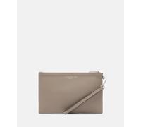 Kosmetiktasche aus Nappaleder beige