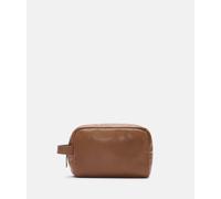 Kosmetiktasche aus Schafsleder braun