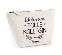 Kosmetiktasche Chiara Tolle Kollegin - Schminktäschchen Make-up Kulturtasche - Geschenk Muttertag Geburtstag Schwester Weihnachten Patentante