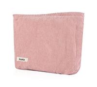 Kosmetiktasche Damen Multifunktionaler Kosmetiktäschchen Reise Makeup Tasche Portable Aesthetic Bag Kulturbeutel Schminktasche Taschen Organizer für Handtasche für Reisen,Alltag-Rosa