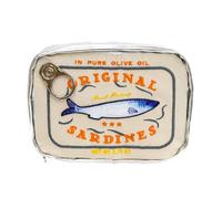 Kosmetiktasche - Einzigartige kleine Kosmetiktasche, Sardine Make-up Organizer, Dosen Kosmetik-Kulturbeutel, ästhetische Kulturbeutel mit großer Kapazität, lustige Kosmetiktasche für Toilette, beige