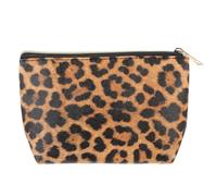 Kosmetiktasche für Frauen mit Leopardenmuster, Tragbar, PU Leder | Reise Kulturbeutel für Tourismus und Geschäftsreisen, Bewahrt Kleine Dinge und Schmuck Sicher