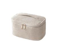 Kosmetiktasche für Reisen, Organizer aus geripptem Samt, tragbare Kosmetiktasche | Toilettenartikelhalter mit großer Kapazität, für Make-up-Zubehör von Esse, A., Beziehen Sie sich auf die Beschreibung