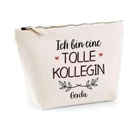 Kosmetiktasche Gerda Tolle Kollegin - Schminktäschchen Make-up Kulturtasche - Geschenk Muttertag Geburtstag Schwester Weihnachten Patentante