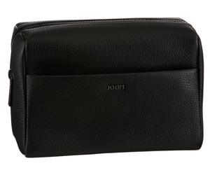 Kosmetiktasche JOOP "cardona eris washbag lhz", Herren, Gr. B/H/T: 25cm x 17cm x 13cm, schwarz, Leder, Taschen Kosmetiktasche, mit Reißverschluss-Innenfach (48307940-0) schwarz
