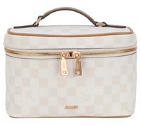 Kosmetiktasche JOOP "cortina piazza flora washbag mhz", Damen, Gr. B/H/T: 24cm x 17cm x 13cm, beige (birch, natur), Lederimitat, Taschen Kosmetiktasche, Kulturbeutel Beautycase Washbag (64355300-0) bi