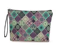 Kosmetiktasche Lila Schminktasche Tragbare Reise Kosmetiktasche Set,Klein Niedliche Vielseitige Geldbörse Klein, Kosmetiktasche Damen,Reißverschlusstasche Kosmetik Tasche