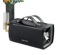 Kosmetiktasche mit Fächern - Reisetasche, 4 in 1 Roll-Kulturbeutel | Große Kosmetiktasche - wasserdichte tragbare Kulturbeutel für Damen und Herren, Schwarz , Se référer au descriptif, Siehe