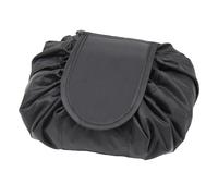 Kosmetiktasche mit Kordelzug, ONEGenug Schminktasche, One-Step Organizer Makeup Tasche Schminkbeutel für Lazy Damen Schwarz