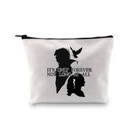 Kosmetiktasche mit Songtext von Labyrinth, inspiriert von "It's Only Forever Not Long at All", Geschenk für Fans