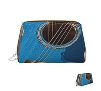 Kosmetiktasche, Reise-Make-up-Tasche, wasserdicht, tragbar, weit offen, Hühner und Bauernhof, Make-up-Organizer mit großem Fassungsvermögen, Reißverschluss-Tasche, Kulturbeutel für Damen, Blaue