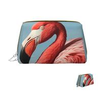 Kosmetiktasche, Reise-Make-up-Tasche, wasserdicht, tragbar, weit offen, Tier, Schnauzer, Hund, Make-up-Organizer, große Kapazität, Reißverschluss-Tasche, Kulturbeutel für Damen, American Flamingo,