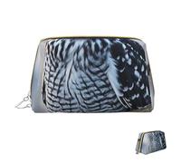 Kosmetiktasche, Reise-Make-up-Tasche, wasserdicht, tragbar, weit offen, Totenköpfe, Make-up-Organizer mit großem Fassungsvermögen, mit Reißverschluss, Kulturbeutel für Damen, Arktische Eule,