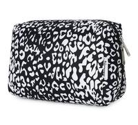 Kosmetiktasche Schminktasche Kulturtasche Damen Schwarzer Leopard L