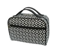 Kosmetiktasche schwarz/weiß mit Rauten 1 Stk.