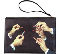 Kosmetiktasche TOILETPAPER LIPSTICKS 28 x 20 cm, schwarz, Seletti