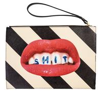 Kosmetiktasche TOILETPAPER SHIT 28 x 20 cm, gestreift, Seletti