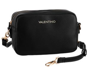 Kosmetiktasche VALENTINO BAGS "BRIXTON", Damen, Gr. B/H/T: 22cm x 14cm x 8cm, schwarz (nero), Lederimitat, Taschen Kosmetiktasche, Handtasche Damen Tasche Damen Schultertasche (55172540-0) nero