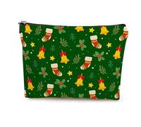 Kosmetiktasche Weihnachtsstrümpfe Schminktasche Tragbare Reise Kosmetiktasche Set,Klein Niedliche Vielseitige Geldbörse Klein, Kosmetiktasche Damen,Reißverschlusstasche Kosmetik Tasche