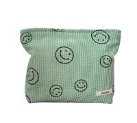 Kosmetiktaschen fur Damen Cord-Kosmetiktasche, asthetische Damen-Handtaschen, Geldb rsen, Smile-Dots, Make-up-Organizer, Aufbewahrung, Make-up-