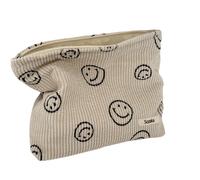 Kosmetiktaschen fur Damen Cord-Kosmetiktasche, asthetische Damen-Handtaschen, Geldb rsen, Smile-Dots, Make-up-Organizer, Aufbewahrung, Make-up-