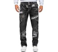 KOSMO LUPO Herren Jeans KM051-2_bans Grau W38/L34