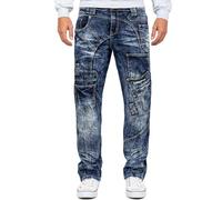 KOSMO LUPO Herren Jeans KM070 Blau W36/L34