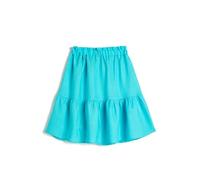 Koton Girls Midi Skirt Tiered Elastic Waistband Linen Blend