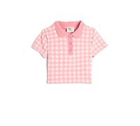Koton Girls Polo T-Shirt Crop Short Sleeve Button Detail Slim Fit Cut