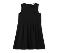 Koton Girls's Midi Pleated Sleeveless Round Collar Cotton Zipper Closure Dress