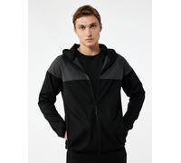 Koton SWEATSHIRTS Sportliches Kapuzen-Sweatshirt mit Reißverschluss L