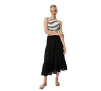 Koton Women Viscose Elastic Waist Voluminous Midi Skirt