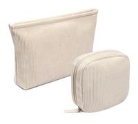 KOTORA 2 Stuck Cord-Make-up-Taschen fur die Handtasche, adrette Make-up-Taschen, Reisezubeh r, kleine Make-up-Tasche mit Reissverschluss, Make-up-