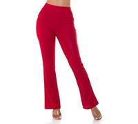 Koucla Basic High Waist Stretch Hose mit Schlag L/XL