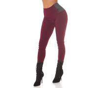 Koucla Business High Waist Leggings mit Stretch-Detail L/XL