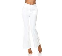 Koucla Business High Waist Stoff Hose mit Schlag und Biesennaht S