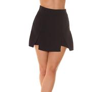 Koucla High Waist Hosenrock Minirock Shorts mit V-Cuts M