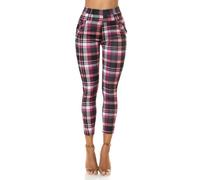 Koucla Karo Printed High Waist Business Look Treggings M/L