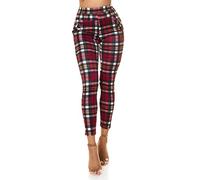 Koucla Karo Printed High Waist Business Look Treggings M/L